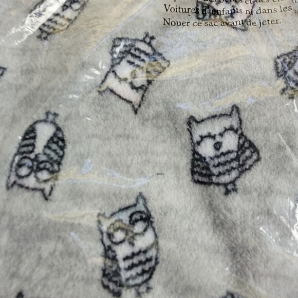 NWT Rene Rofe Pillow Talk Cozy Toesie Plush Owl Lounge Pants w Striped Socks XL - Picture 3 of 9